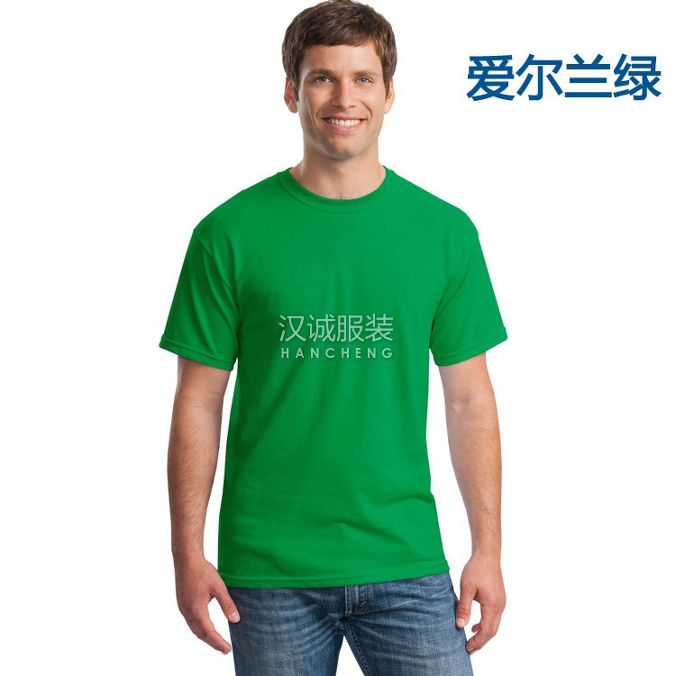 爱尔兰绿色男士t恤衫