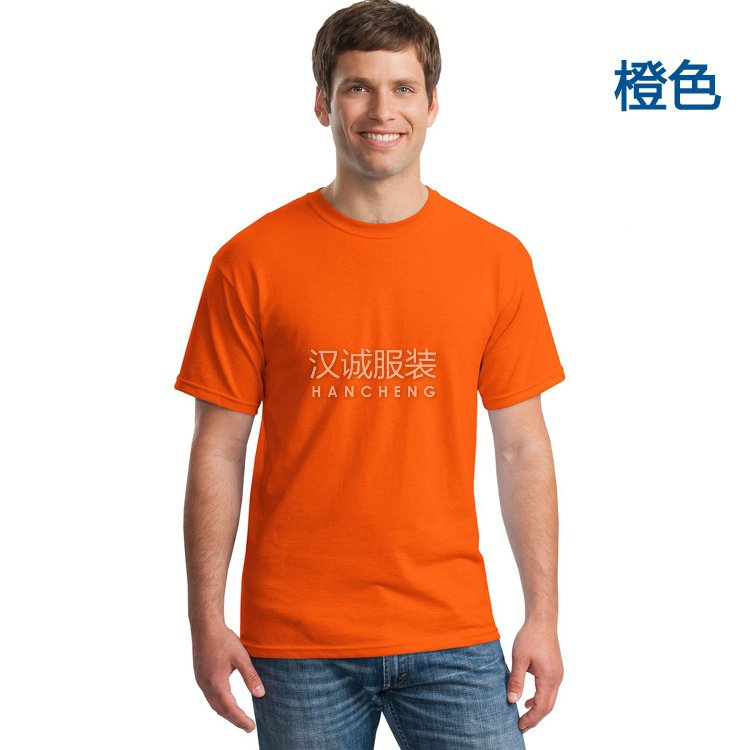 橙色男士t恤衫